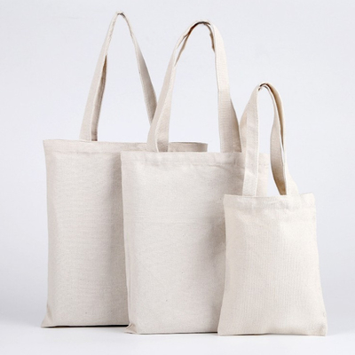 白い媒体8 OZ 50x2.5cmの綿のキャンバスのトート バック