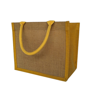 再使用可能印刷物30x12x30cmの380gsmジュートの買い物袋無し