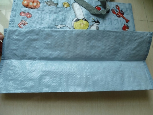 印刷されたBopp 15x38cm 120gsmはPPによって編まれた袋を薄板にした