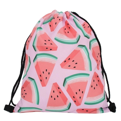 35X42cmの210Dナイロン旅行化粧品CMYK女性のドローストリング袋