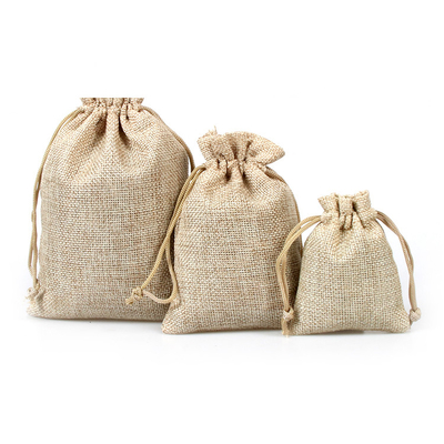 小さい綿15x20cm 50pcs 60cmのカムフラージュのドローストリング袋