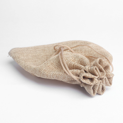 小さい綿15x20cm 50pcs 60cmのカムフラージュのドローストリング袋