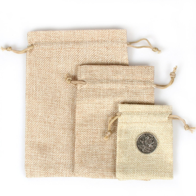 小さい綿15x20cm 50pcs 60cmのカムフラージュのドローストリング袋