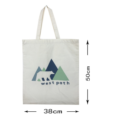 100%自然なCMYK 38x50cm 4OZキャンバスの買い物袋