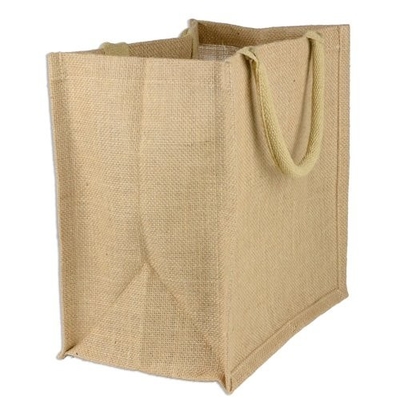 バーラップ再使用可能な40x14x34cmの390gsmジュートの買い物袋