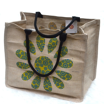 買物をするリネン30x40cmの50cm Hessian買い物袋